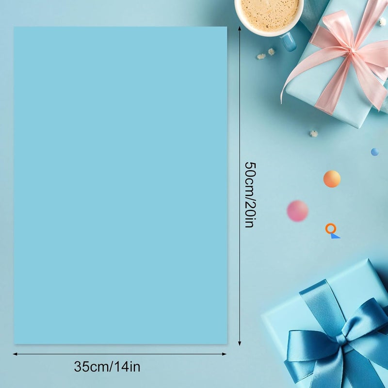 PLULON 60 Sheets Light Blue Tissue Paper Bulk, Gift Wrapping Tissue Paper for Packaging 14 x 20 Inch Art Crafts for Gift Bags Decorative Floral Wedding Birthday Party Decor - Image 3